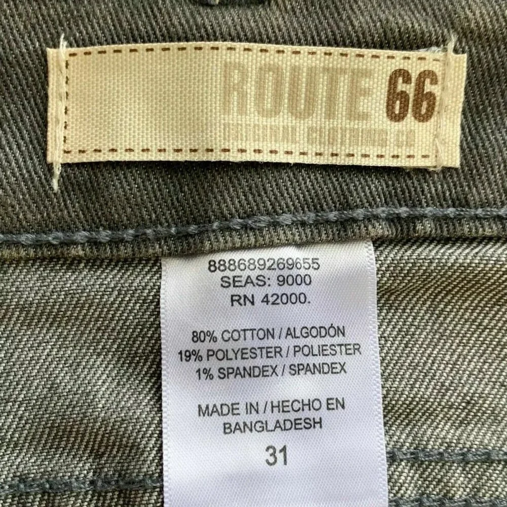 Route 66 Women's Starlight Colored Skinny Ankle Jeans Gray Size 31